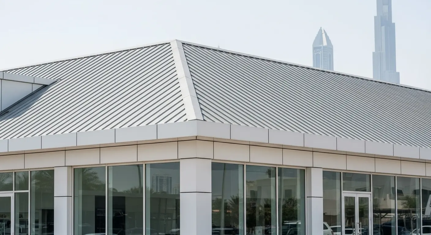 Metal Roof Replacement for Commercial Showroom